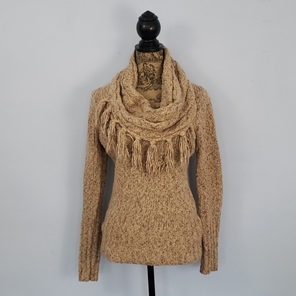Kensie Sweaters - Kensie Tassel Cowlneck Sweater